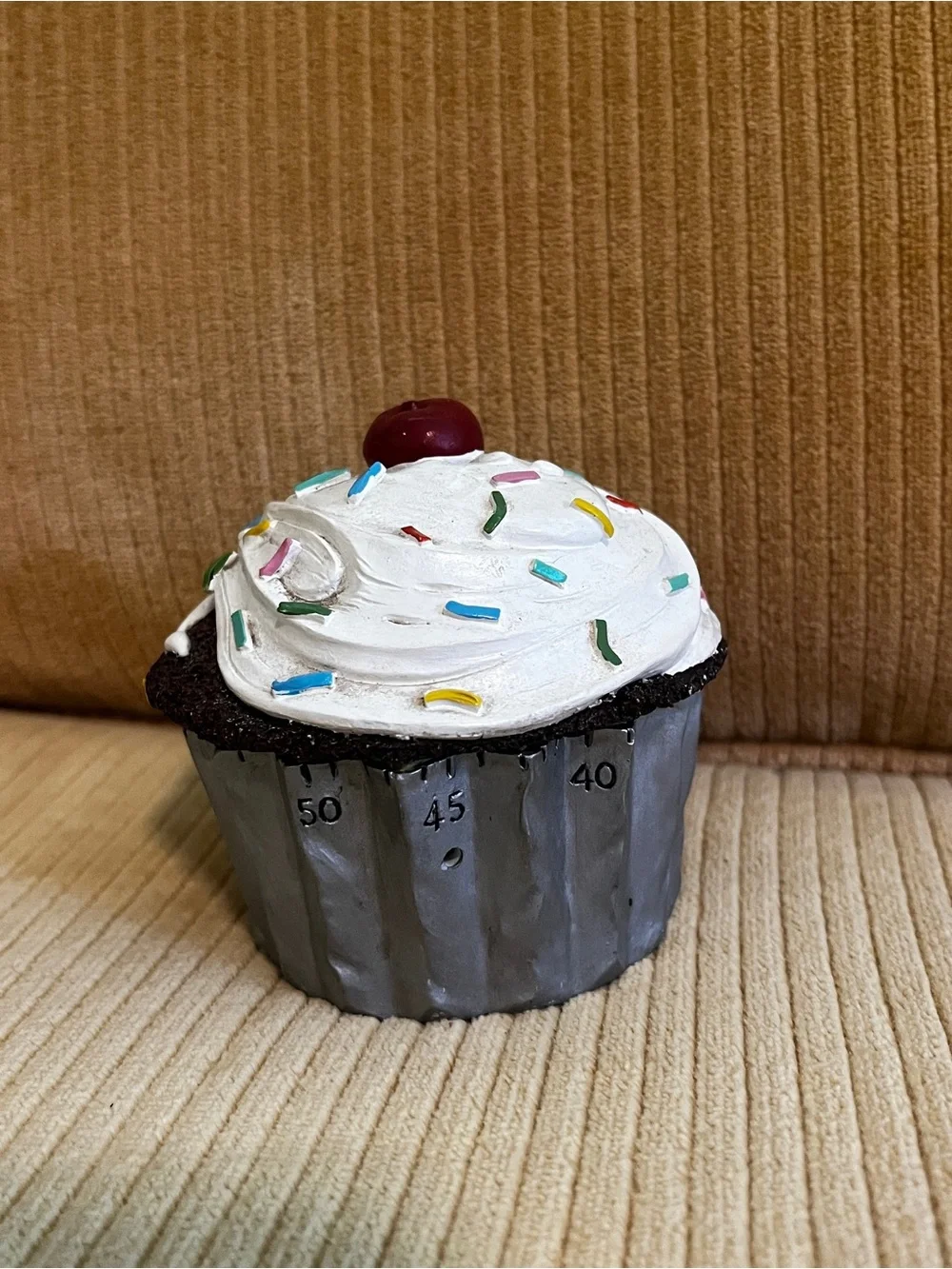 Vintage Boston Warehouse Cupcake Kitchen Timer RARE whimsical baking cake decor
